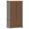 vidaXL Wardrobe VIGO Grey 90x55x170 cm Solid Wood Pine