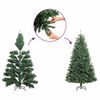 vidaXL Artificial Pre-lit Christmas Tree Black 150 cm PVC