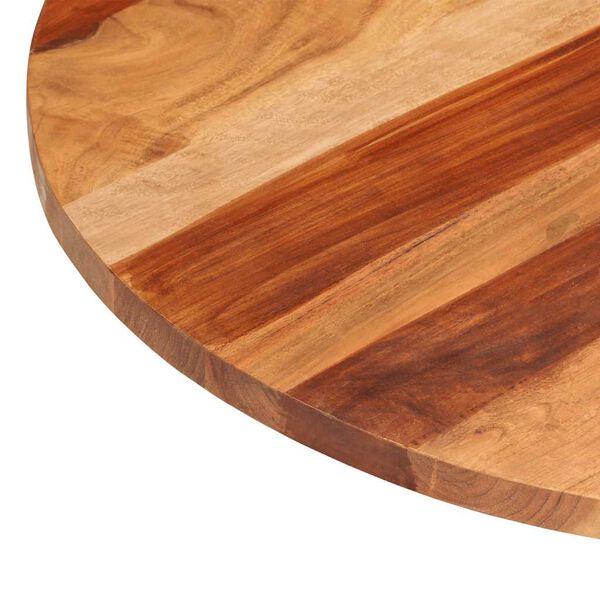 vidaXL Table Top Solid Wood Acacia Round 25-27 mm 80 cm