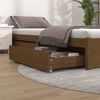 vidaXL Bed Drawers 2 pcs Honey Brown Solid Wood Pine