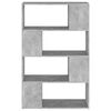 vidaXL Book Cabinet Room Divider Concrete Grey 80x24x124.5cm Engineered Wood