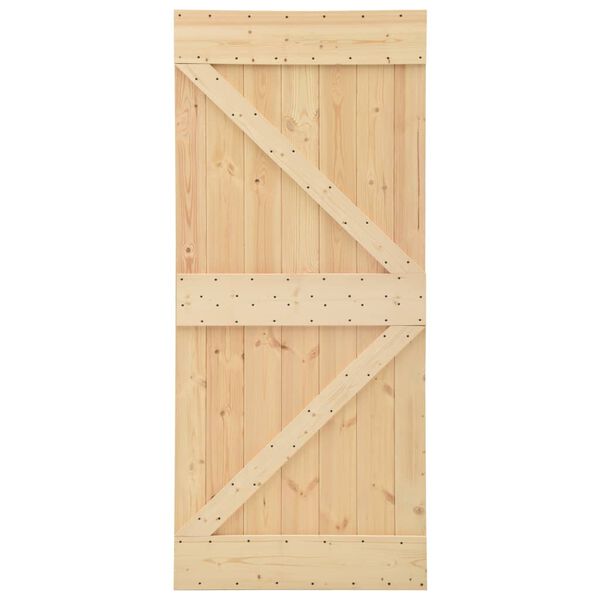 vidaXL Door 100x210 cm Solid Pine Wood