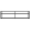 vidaXL TV Cabinet Black 160x40x40.5 cm Tempered Glass
