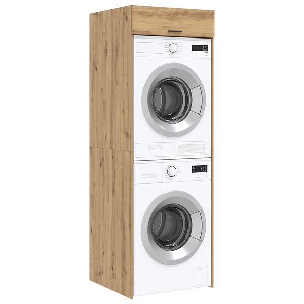 vidaXL Wash Machine Cabinet with Door Artisan Oak 67.5 x 68 x 200 cm