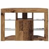 vidaXL Corner LED TV Cabinet Old Wood 100x40x68cm Engineered Wood