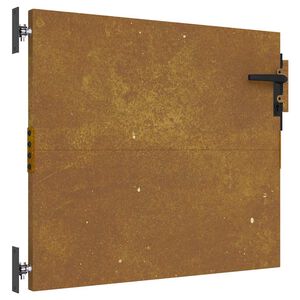 vidaXL Garden Gate 85x125 cm Corten Steel Square Design