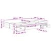 vidaXL Storage Bed Frame White 135 x 190 cm Engineered Wood