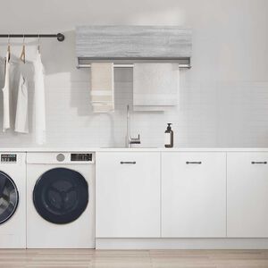 vidaXL Wardrobe Grey Sonoma 100x32,5x35 cm Engineered Wood