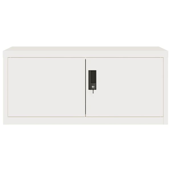 vidaXL File Cabinet White 90x40x130 cm Steel