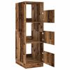 vidaXL Laundry Cabinet with Storage with Door Old Wood Engineered wood