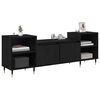 vidaXL TV Cabinet Black Oak 160 x 35 x 55 cm Engineered Wood