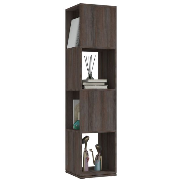 vidaXL Rotating Cabinet Grey and Sonoma Oak 34.5x34.5x75.5 cm Engineered Wood