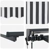 vidaXL Electric Retractable Awning Anthracite and White 3.5 x 2 m