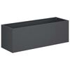 vidaXL Garden Planter Anthracite 60 x 20 x 20 cm Cold-rolled Steel