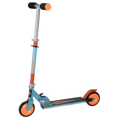 XQ Max Foldable Scooter with Foot Brake Blue and Orange