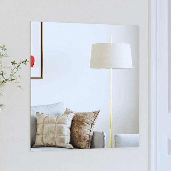 vidaXL Wall Mirror Square 60 x 60 cm Tempered Glass