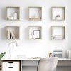 vidaXL Wall Cube Shelves 6 pcs Sonoma Oak 30x15x30 cm