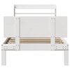 vidaXL Bed Frame with Headboard without Mattress White 90x190 cm Single