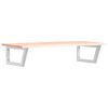 vidaXL Basin Shelf Wall Mounted Steel and Solid Wood Oak