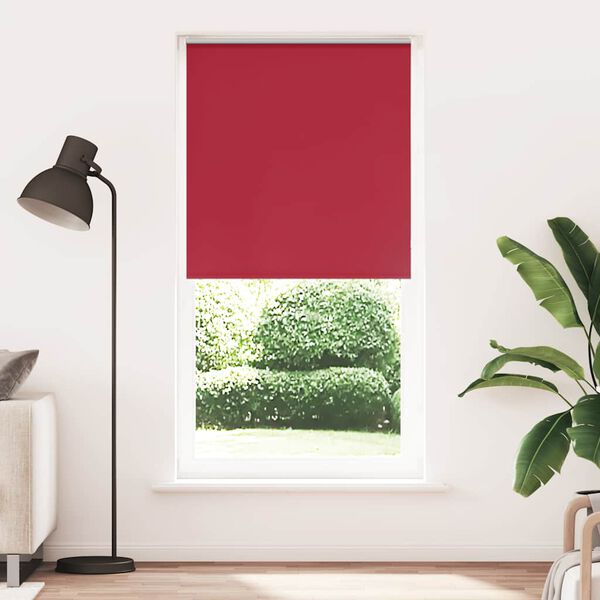 vidaXL Roller Blind Blackout Red 95x210 cm Fabric Width 90.7 cm Polyester