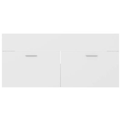 vidaXL Sink Cabinet White 100x38.5x46 cm Engineered Wood