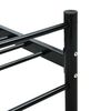 vidaXL Bed Frame without Mattress Black Metal 100x200 cm