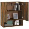 vidaXL Wall Cabinet Smoked Oak 60x31x70 cm Engineered Wood