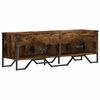 vidaXL TV Cabinet Smoked Oak 122x34x41 cm Engineered Wood