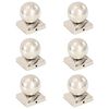vidaXL Post Caps 6 pcs Globe Final Stainless Steel 91x91 mm