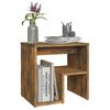 vidaXL Bed Cabinets 2 pcs Smoked Oak 40x30x40 cm Engineered Wood