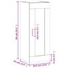 vidaXL Wall Mounted Cabinet Smoked Oak 34.5x34x90 cm Engineered Wood