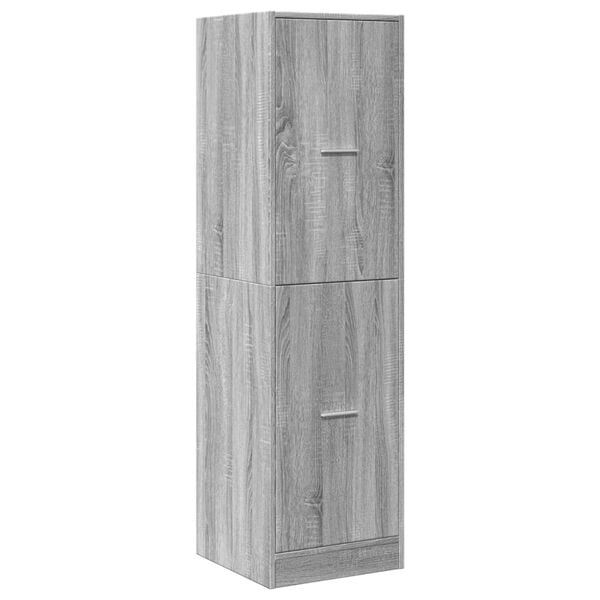 vidaXL Apothecary Cabinet&nbsp;Grey Sonoma 40x41x144.5 cm Engineered Wood