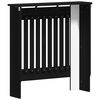 vidaXL Radiator Cover Black Oak 78 x 19 x 81.5 cm Engineered Wood