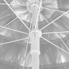 vidaXL Hawaii Beach Parasol White 240 cm