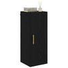 vidaXL Wall Mounted Cabinet Black Oak 34.5 x 34 x 90 cm