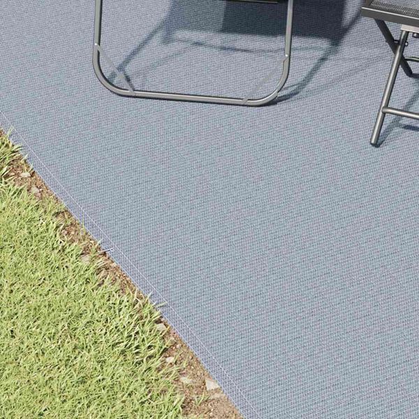 vidaXL Tent Carpet Folding Blue and Grey 400 x 300 cm Polyethylene