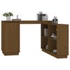 vidaXL Desk Honey Brown 110x50x75 cm Solid Wood Pine