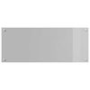 vidaXL Kitchen Backsplash Light grey 100 x 40 x 0.6 cm Tempered Glass