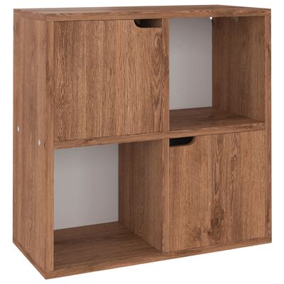 vidaXL Bookshelf Brown Oak 60x27.5x59.5 cm Engineered Wood