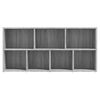 vidaXL Book Cabinet Grey Sonoma 50x25x106 cm