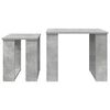 vidaXL Coffee Table Set 2 pcs Concrete Grey Engineered Wood