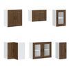 vidaXL 11 Piece Kitchen Cabinet Set Kalmar Brown Oak Engineered Wood