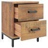 vidaXL Bedside Cabinets 2 pcs 36x30x45 cm Solid Wood Pine