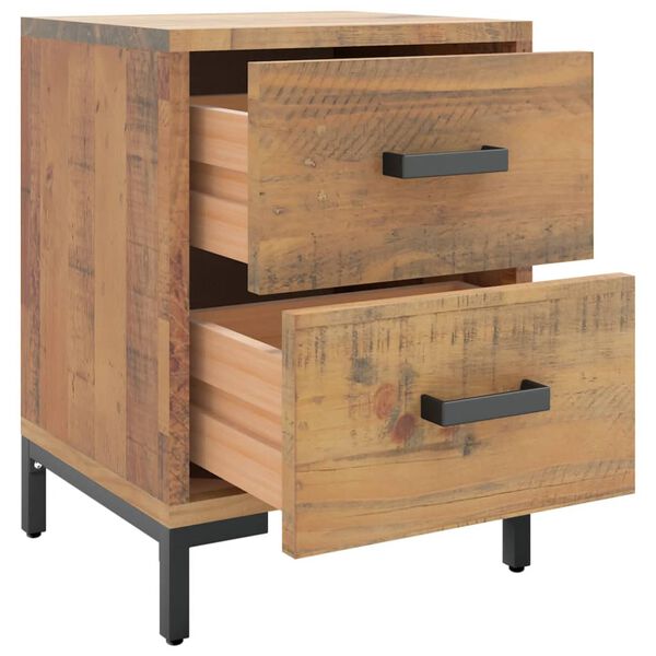 vidaXL Bedside Cabinets 2 pcs 36x30x45 cm Solid Wood Pine