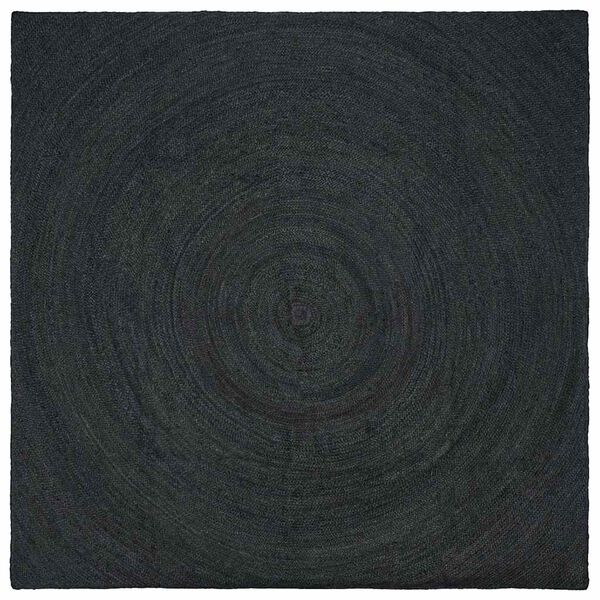 vidaXL Area Rugs Square Dark Grey 240 x 240 cm Jute