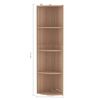 vidaXL Standing Corner Shelf Sonoma Oak 40x41.5x180 cm Engineered Wood