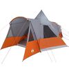 vidaXL Teepee Tent 8-Person 8-Person Grey and Orange