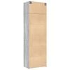 vidaXL Storage Cabinet Grey Sonoma 70x42.5x225 cm Engineered Wood