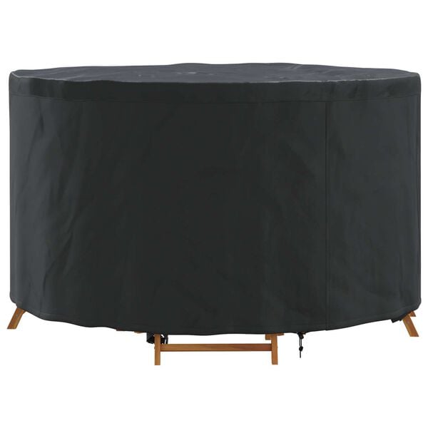 vidaXL Outdoor Furniture Cover Black 128 x 128 x 71 cm 420D fabric