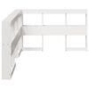 vidaXL Bookcase Headboard L-Shaped White 120 cm Solid Wood Pine